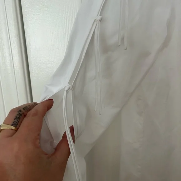 Lafayette 148 New York White Dress Shirt Classic Formal Design - Picture 3 of 5